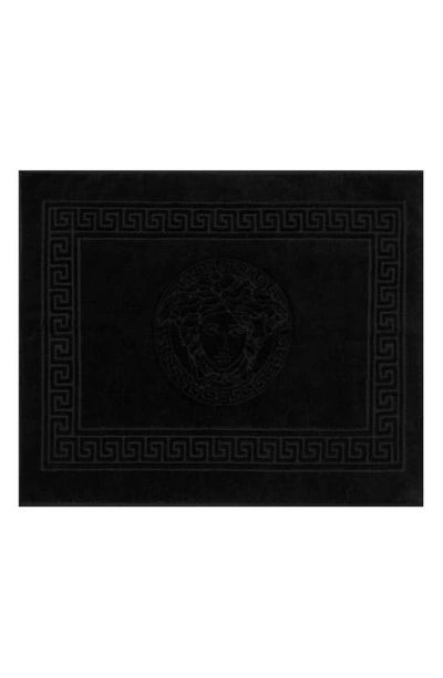 Shop Versace Medusa Bath Mat In Black