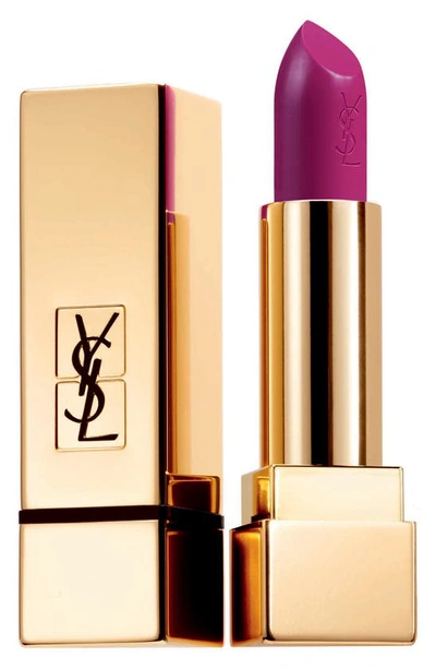 Shop Saint Laurent Rouge Pur Couture Satin Lipstick In 19 Fuchsia Pink