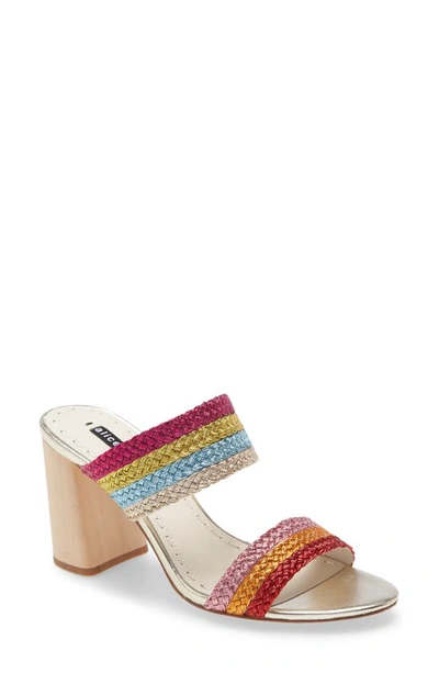 Shop Alice And Olivia Loni Metallic Braided Strap Sandal In Multi