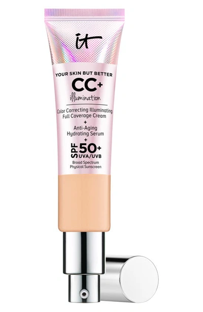Shop It Cosmetics Cc+ Cream Illumination Spf 50+ Full Coverage Cream Corrector & Serum In Medium