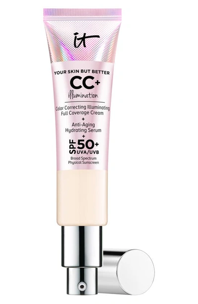 Shop It Cosmetics Cc+ Cream Illumination Spf 50+ Full Coverage Cream Corrector & Serum In Fair