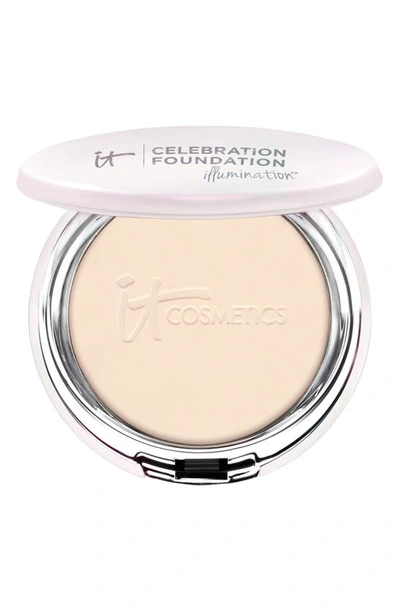 Shop It Cosmetics Celebration Foundation Illumination™ Full Coverage Anti-aging Hydrating Powder Foundation In Fair (w)