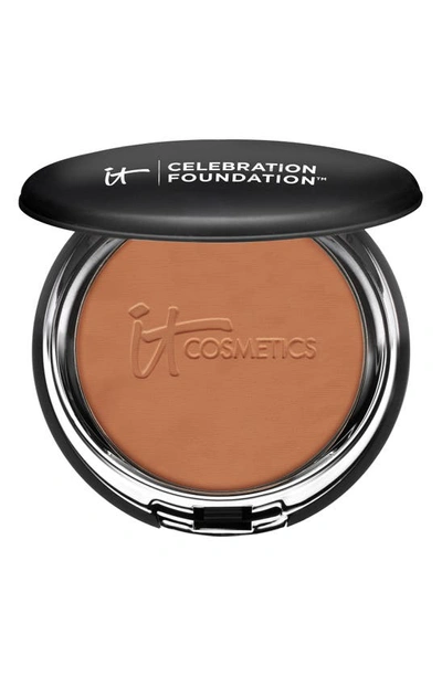 Shop It Cosmetics Celebration Foundation Full Coverage Anti-aging Hydrating Powder Foundation In Deep (n)