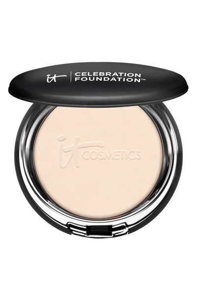 Shop It Cosmetics Celebration Foundation Full Coverage Anti-aging Hydrating Powder Foundation In Fair (w)