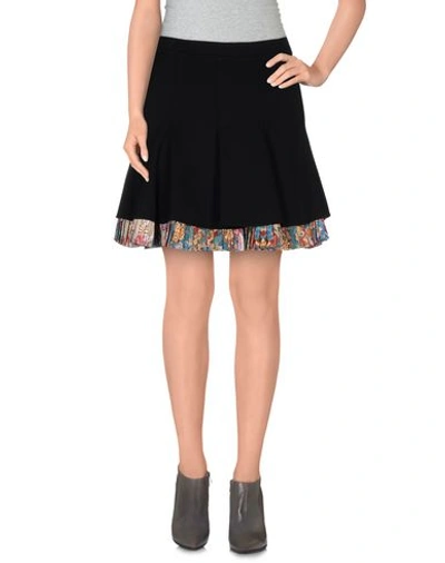 Just Cavalli Mini Skirt In Black