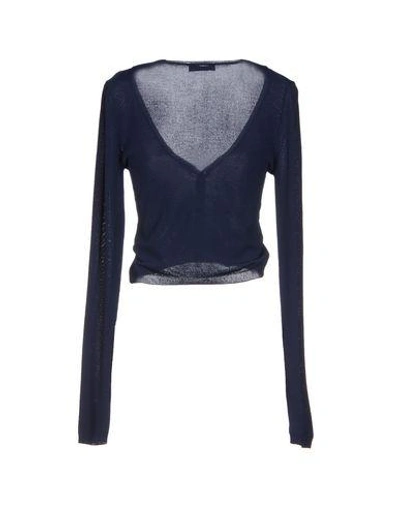 Shop Kangra Cashmere Cardigan In Dark Blue