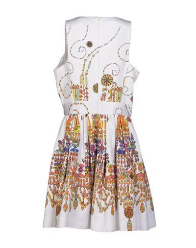 Shop Msgm Knee-length Dresses In White