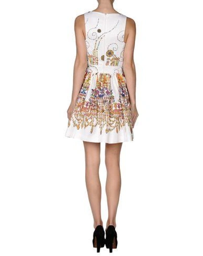 Shop Msgm Knee-length Dresses In White