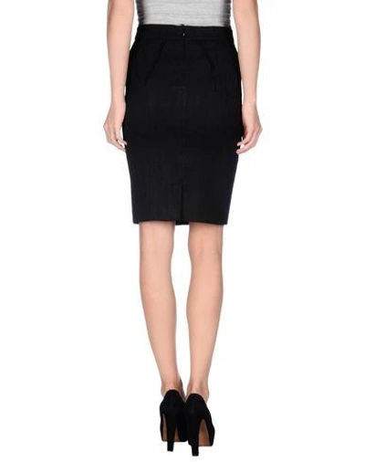 Shop Emporio Armani Knee Length Skirt In Black