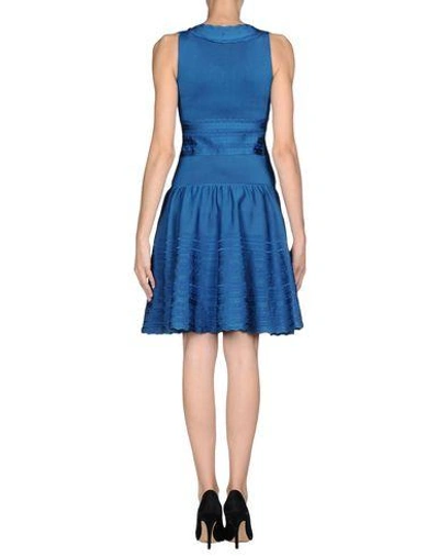 Shop Antonio Berardi Knit Dress In Pastel Blue