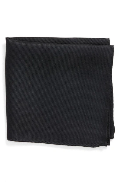 Shop Nordstrom Men's Shop Nordstrom King Twill Silk Pocket Square In Black