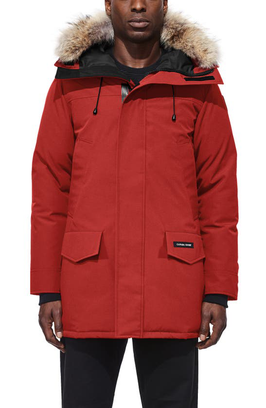 Canada Goose Langford Slim Fit Down Parka With Genuine Coyote Fur Trim In  Red Maple | ModeSens