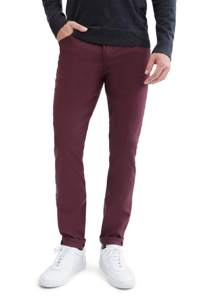 Shop 7 For All Mankind Adrien Slim Tech Jeans In Burgundy