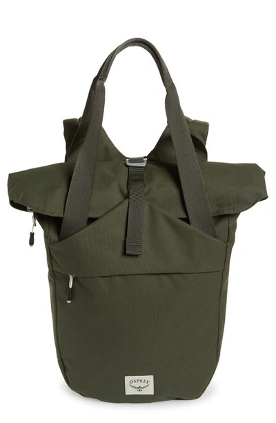 Shop Osprey Arcane Tote Pack In Haybale Green