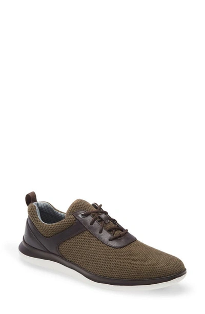 Shop Johnston & Murphy Ethan Sneaker In Taupe Knit