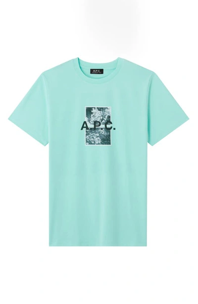 Shop Apc Teddy Graphic Tee In Green