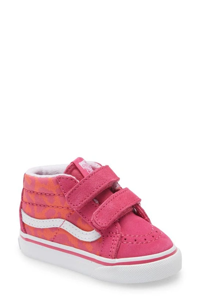 Shop Vans Sk8-mid Reissue V Sneaker In Leopard/ Pink