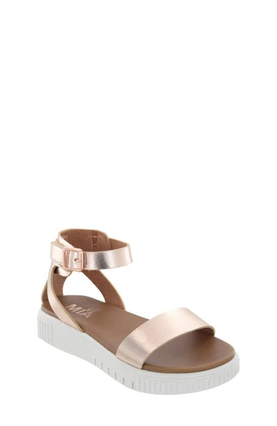 Shop Mia Lunna Platform Sandal In Rose Gold