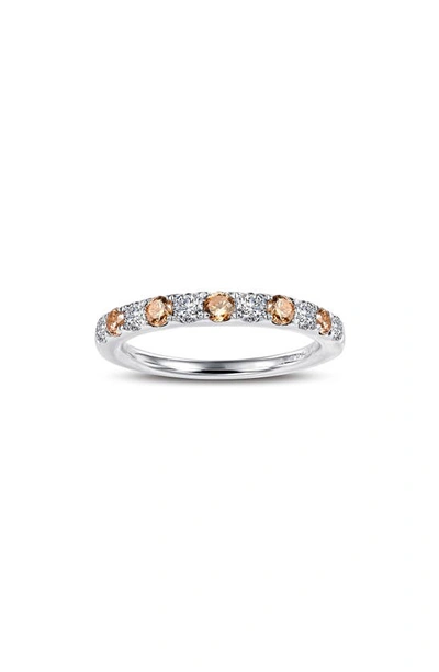 Shop Lafonn Simulated Diamond Birthstone Band Ring In November - Yellow/ Silver