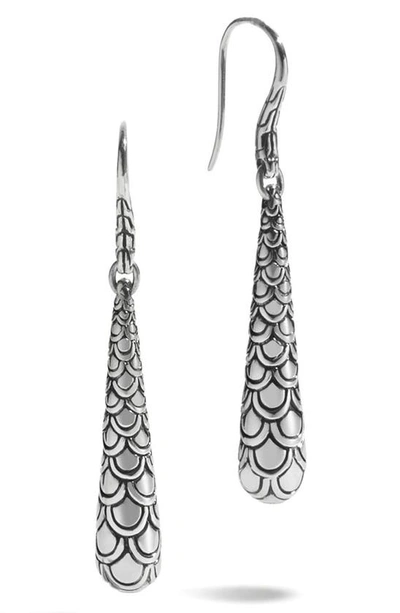 Shop John Hardy 'naga' Scale Drop Earrings In Silver