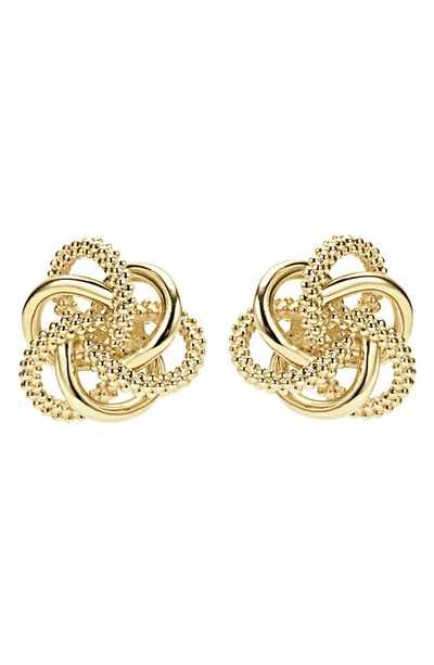Shop Lagos Love Knot 18k Gold Stud Earrings
