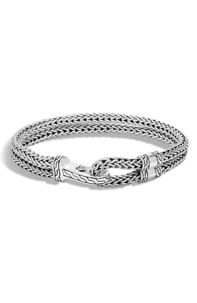 Shop John Hardy Hook Clasp Classic Chain Bracelet In Silver