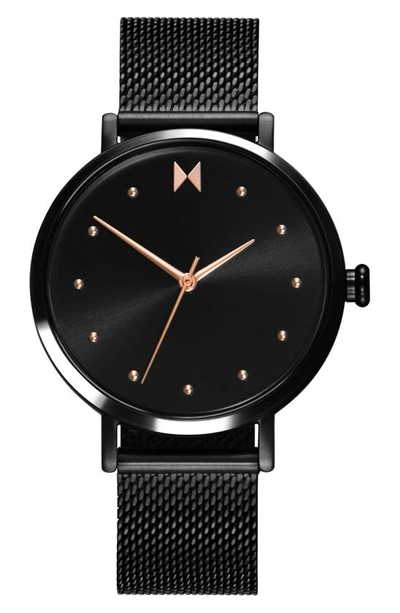 Shop Mvmt Dot Mesh Strap Watch, 36mm In Black