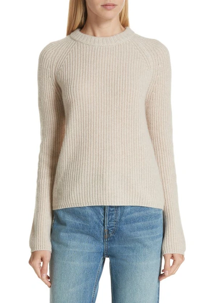 Shop Jenni Kayne Cashmere Fisherman Sweater In Oatmeal