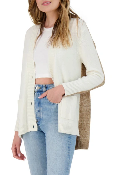 Shop Bb Dakota Extra Credit Cardigan In Ivory