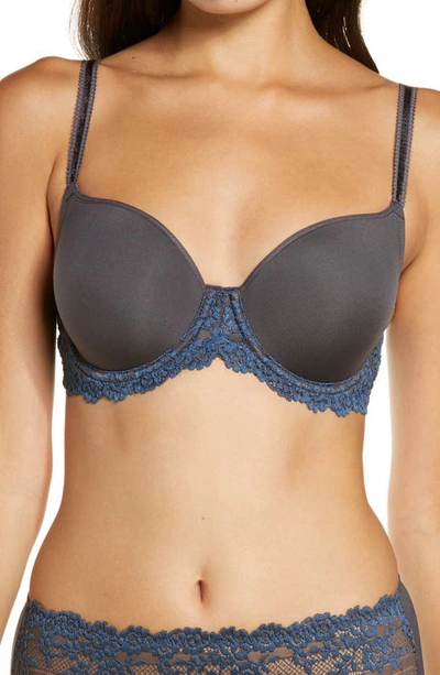 Shop Wacoal Embrace Lace Underwire Molded Cup Bra In Ninironens