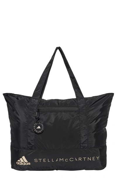 Shop Adidas By Stella Mccartney Large Tote In Black/ White
