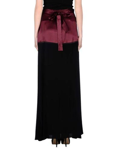 Shop Paul Smith Long Skirt In Garnet