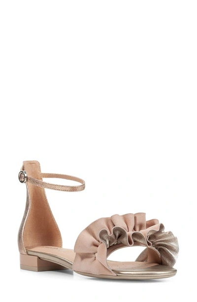 Geox Wistrey Ankle Strap Sandal In Pink/ Beige | ModeSens