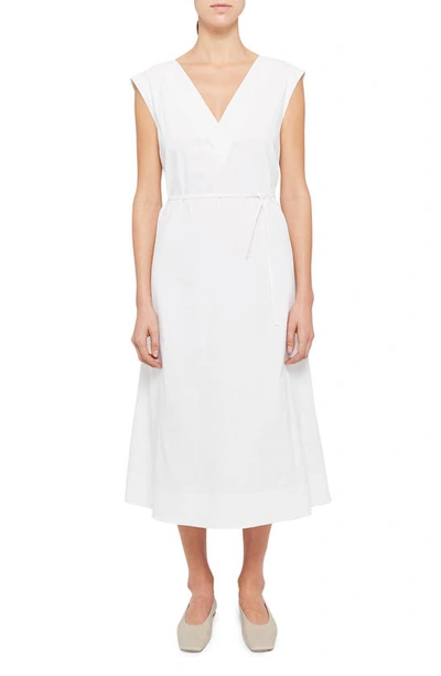 Shop Theory Ladder Sleeveless Cotton Dress In White