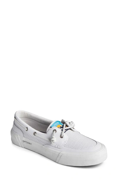 Shop Sperry Soletide Boat Shoe In White