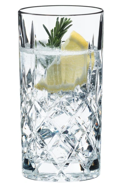 Shop Riedel Tumblery Collection Spey Set Of 2 Long Drink Glasses In Clear