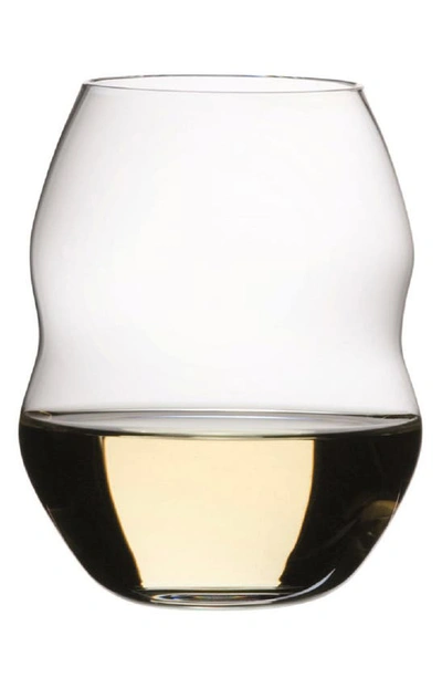 Shop Riedel Swirl Set Of 2 White Wine Tumblers In Clear