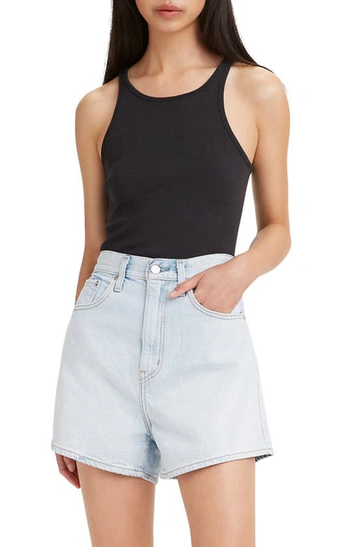 Shop Levi's High Neck Tank In Caviar