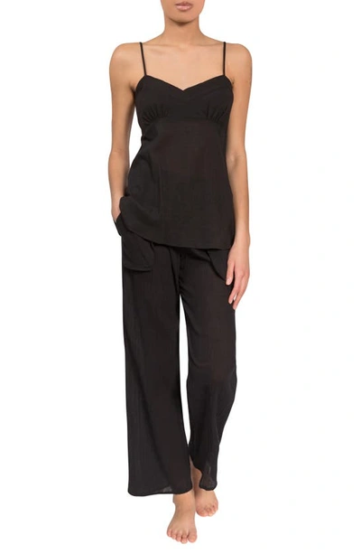 Shop Everyday Ritual Lily Simone Pajamas In Black