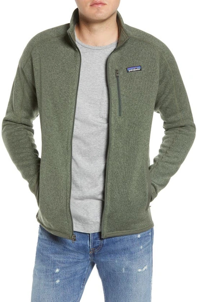 Shop Patagonia Better Sweater Zip Jacket In Industrial Green