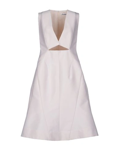 Jil Sander Knee-length Dress In Ivory