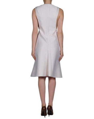 Shop Jil Sander Knee-length Dress In Ivory