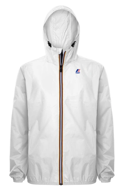 Shop K-way Le Vrai 3.0 Claude Waterproof Jacket In White K01
