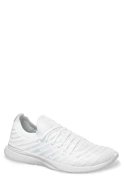 Shop Apl Athletic Propulsion Labs Techloom Wave Hybrid Running Shoe In White/ White