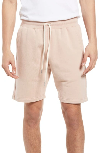 Shop John Elliott Crimson Drawstring French Terry Shorts In Twilight