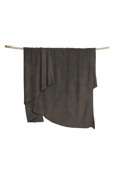 Shop Barefoot Dreamsr Cozychic Light Ribbed Throw In Cocoa
