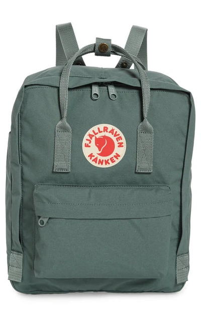 Shop Fjall Raven Kånken Water Resistant Backpack In Frost Green