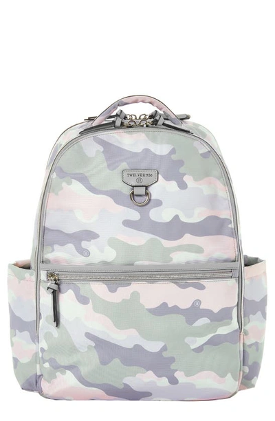 Shop Twelvelittle On The Go 3.0 Camo Water Resistant Diaper Backpack In Blush Camo