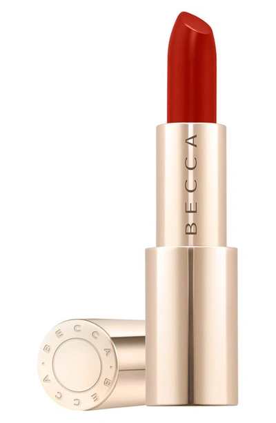 Shop Becca Cosmetics Becca Ultimate Lipstick Love In Scarlet