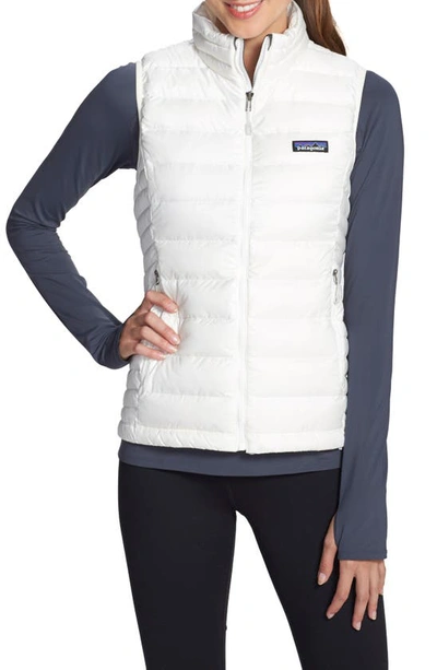 Shop Patagonia Down Vest In Birch White